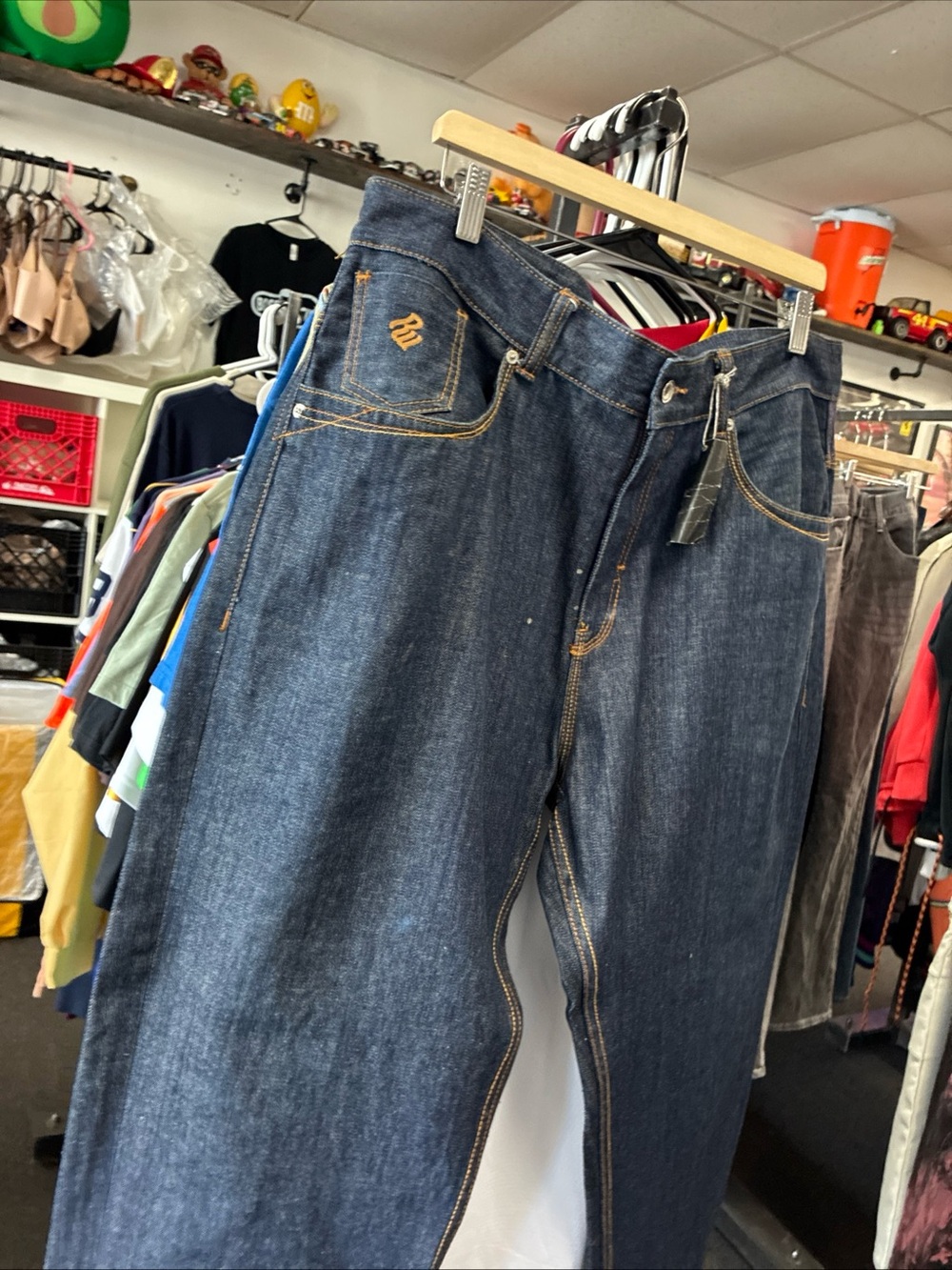 Mens Vintage ROC A Wear Denim Jeans Used SZ 40 Pre Owned Streetwear